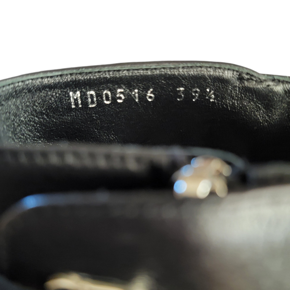 Dior Stellar Black Leather Studded CD Ankle Boots Block Heel MD0516 39.5 9.5 - Picture 11 of 12